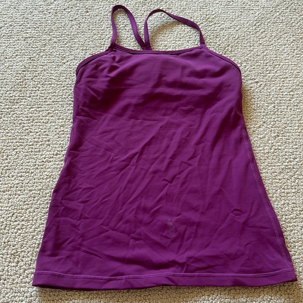 Lululemon classic Y back top size 2 purple magenta